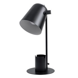 PENCASE Μοντέρνο Επιτραπέζιο Φωτιστικό Πορτατίφ με Ντουί 1 x E27 AC 220-240V IP20 - Μαύρο - Μ12 x Π15 x Υ38cm