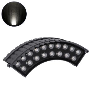 TREELIGHT-JINA Κυρτή Μπάρα Φωτισμού Wall Washer με Αντιθαμβωτική Γρίλια Ειδική για Φυτά - Δέντρα LED 18W 1710lm 10° DC 24V Αδιάβροχο IP67 L29 x W11 x H10.5cm Φυσικό Λευκό 4500K - Γκρι Ανθρακί