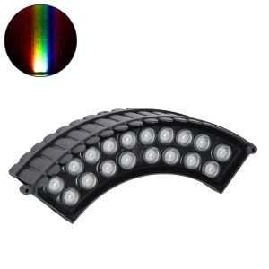 TREELIGHT-JINA Κυρτή Μπάρα Φωτισμού Wall Washer με Αντιθαμβωτική Γρίλια Ειδική για Φυτά - Δέντρα LED 18W 1530lm 10° DC 24V Αδιάβροχο IP67 L29 x W11 x H10.5cm RGBW DMX512 - Γκρι Ανθρακί