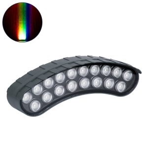 TREELIGHT-KINA Κυρτή Μπάρα Φωτισμού Wall Washer με Αντιθαμβωτική Γρίλια Ειδική για Φυτά - Δέντρα LED 18W 1530lm 15° DC 24V Αδιάβροχο IP67 L24.5 x W7 x H8cm RGBW DMX512 - Γκρι Ανθρακί