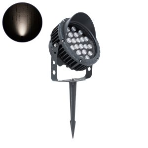 TREELIGHT-VINA Σποτ Φωτισμού με Αντιθαμβωτική Γρίλια Ειδικό για Φυτά - Δέντρα με Βάση Κήπου / Καρφωτό LED 24W 2280lm 10° DC 24V Αδιάβροχο IP65 L21.5 x W18.3 x H14cm Φυσικό Λευκό 4500K - Γκρι Ανθρακί
