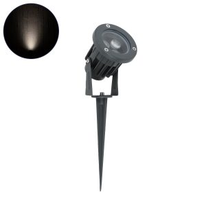 TREELIGHT-TZINA Σποτ Φωτισμού Ειδικό για Φυτά - Δέντρα με Βάση Κήπου / Καρφωτό LED 3W 285lm 10° DC 24V Αδιάβροχο IP65 L10.5 x W7.5 x H7.5cm Φυσικό Λευκό 4500K - Γκρι Ανθρακί