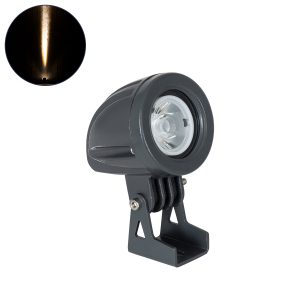 TREEDITA Φωτιστικό Σποτ για Φυτά - Δέντρα LED 3W 330lm 8° DC 24V Αδιάβροχο IP67 Θερμό Λευκό 2700K Dimmable - Bridgelux SMD Chip - Γκρι Ανθρακί - Μ5.7 x Π6.5 x Υ9.8cm