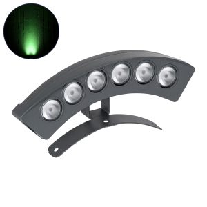 TREEPLANTE Κυρτή Μπάρα Φωτισμού Wall Washer για Φυτά - Δέντρα LED 6W 510lm 15° DC 24V Αδιάβροχο IP67 Πράσινο Dimmable - Bridgelux SMD Chip - Γκρι Ανθρακί - Μ17.5 x Π4.5 x Υ8cm