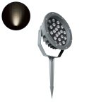 TREELIGHT-RIVA Σποτ Φωτισμού Ειδικό για Φυτά - Δέντρα με Βάση Κήπου / Καρφωτό LED 24W 2280lm 10° DC 24V Αδιάβροχο IP67 Φ20.5 x Υ6.5cm Φυσικό Λευκό 4500K - Γκρι Ανθρακί