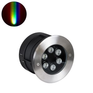 UNDERWATER-JULIA Υποβρύχιο Χωνευτό Φωτιστικό Σποτ Ειδικό για Σιντριβάνια LED 6W 510lm 15° DC 24V Αδιάβροχο IP68 Φ15 x Υ10.2cm RGBW DMX512 - Ανοξείδωτο Ατσάλι
