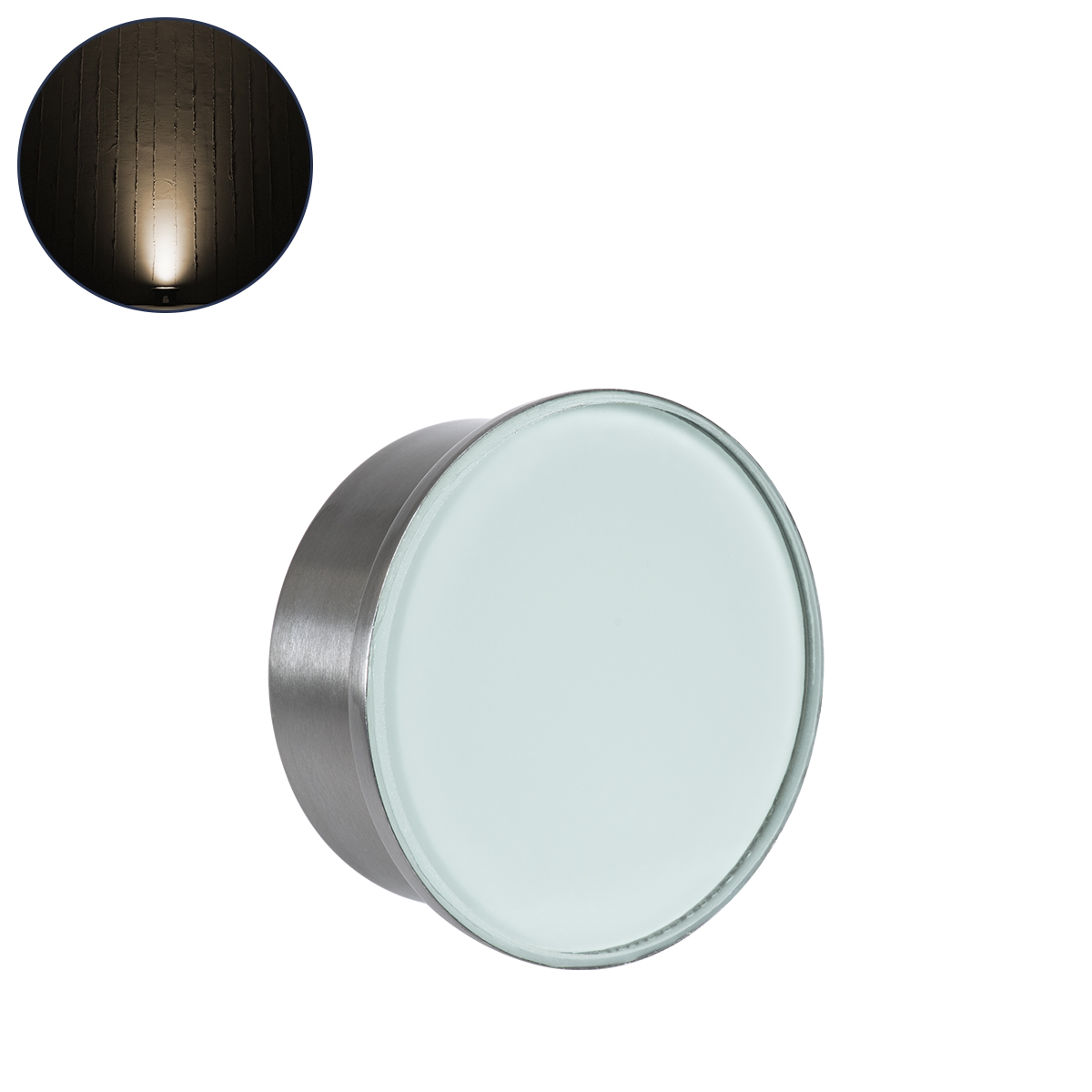 UNDERWATER-LURE Υποβρύχιο Χωνευτό Φωτιστικό Σποτ Ειδικό για Σιντριβάνια - Πισίνες - Τζακούζι LED 12W 1080lm 120° DC 24V Αδιάβροχο IP68 Φ12 x Υ5cm Θερμό Λευκό 2700K - Ανοξείδωτο Ατσάλι