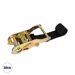 TREEBASE Ιμάντας με Καστάνια για Τοποθέτηση Φωτιστικών Σποτ σε κορμό Φυτών & Δέντρων - Μαύρο & Χρυσό - Μ50 x Π7.5 x Υ5cm