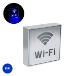 SENSATI Φωτιστικό Τοίχου Ένδειξης Wi-Fi LED Αλουμινίου Μπλε