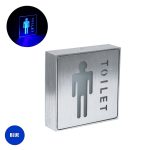 SENSATI Φωτιστικό Τοίχου Ένδειξης TOILET LED Μπλε