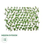 Artificial Garden IVY Πτυσσόμενη Πέργκολα Τεχνητής Φυλλωσιάς - Κάθετος Κήπος Σύνθεση Κισσός Μ110 x Π10 x Υ120cm (min) Μ310 x Π10 x Υ45cm (max)