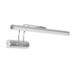 REFINE Μοντέρνο Φωτιστικό Τοίχου - Απλίκα Καθρέπτη Μπάνιου LED 7W 640lm 120° AC 220-240V IP44 Θερμό Λευκό 2700K - Lumileds SMD Chip - Νίκελ Χρώμιο - Μ35 x Π21 x Υ12cm