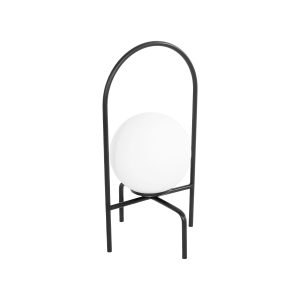 SPIDY Μοντέρνο Επιτραπέζιο Φωτιστικό Πορτατίφ με Ντουί 1 x E14 AC 220-240V IP20 - Μαύρο & Λευκό - Μ22 x Π20 x Υ38cm