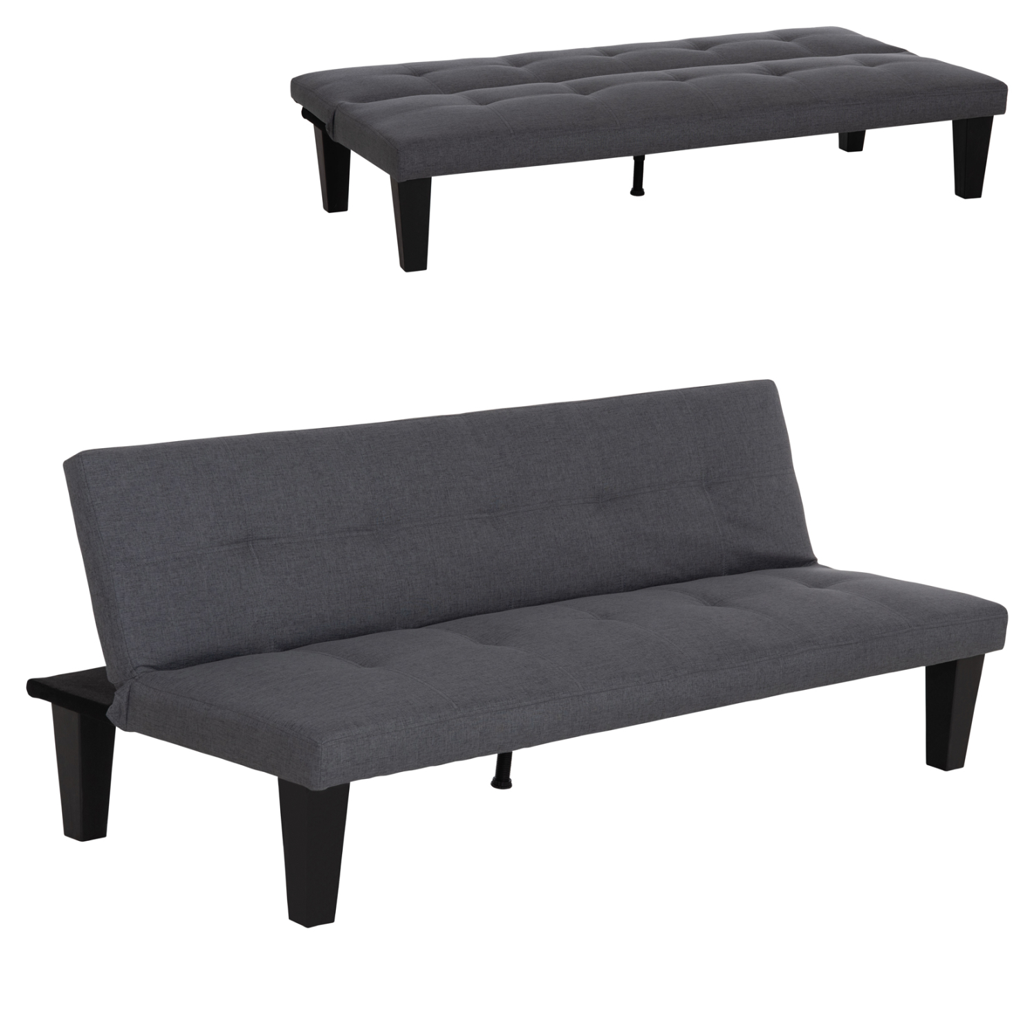 ΚΑΝΑΠΕΣ ΚΡΕΒΑΤΙ 3-ΘΕΣΙΟΣ KORO ΓΚΡΙ PU ΔΕΡΜΑ 165x75x64Υεκ