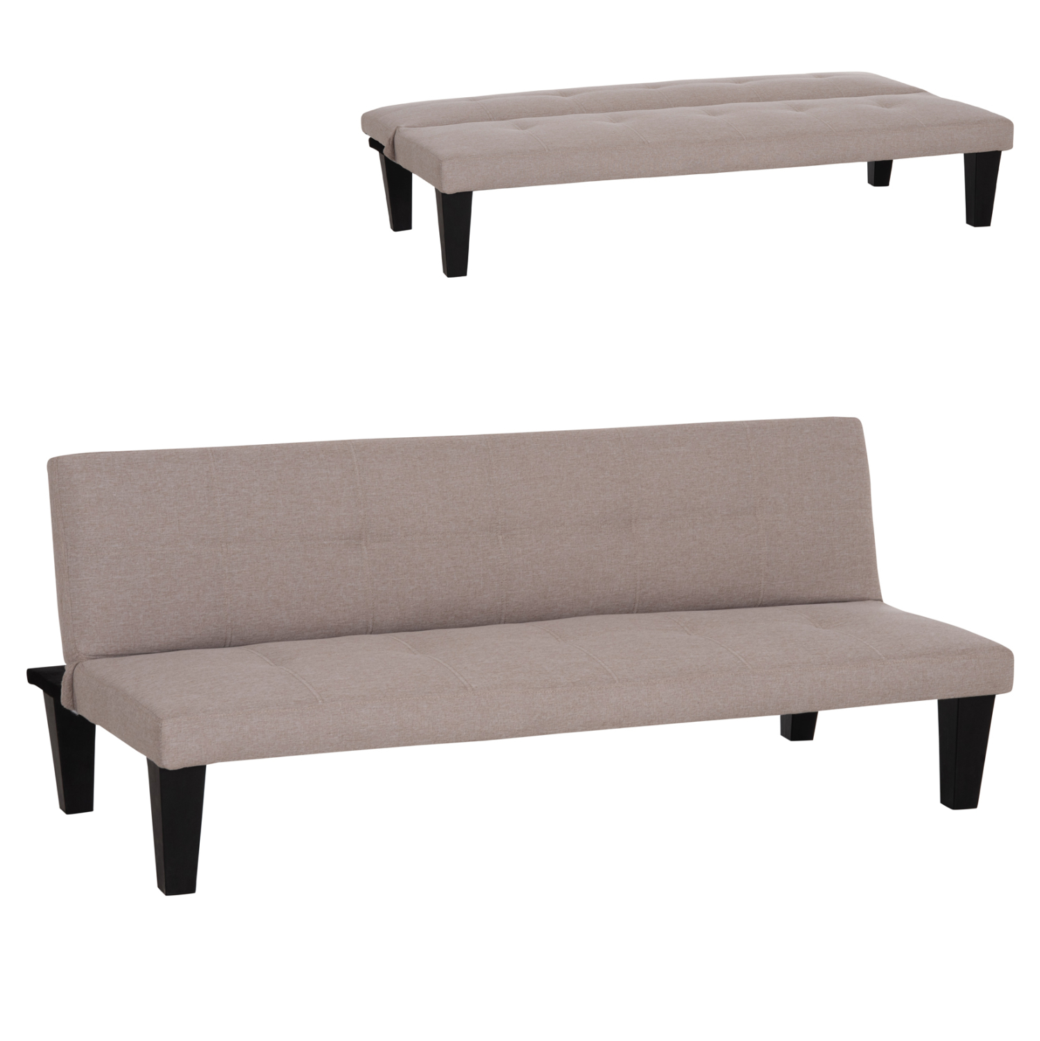 ΚΑΝΑΠΕΣ ΚΡΕΒΑΤΙ 3-ΘΕΣΙΟΣ KORO ΜΠΕΖ PU ΔΕΡΜΑ 165x75x64Υεκ