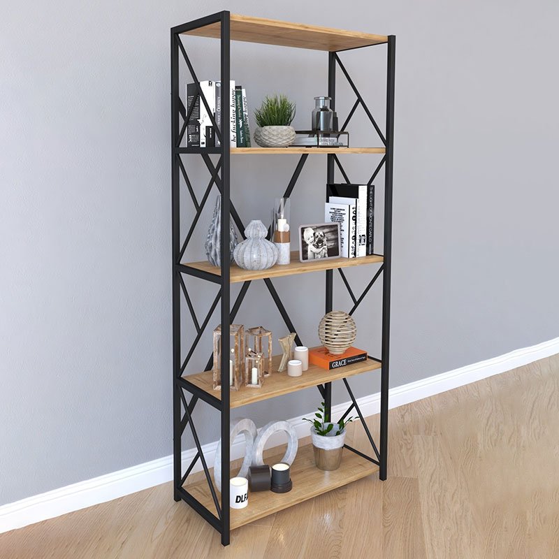 Ραφιέρα "NORTH" σε χρώμα sonoma 64x30x150 - Image 2