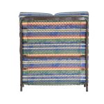 Κρεβάτι-ράντζο με μεταλλικό σκελετό πολύχρωμο 82x182