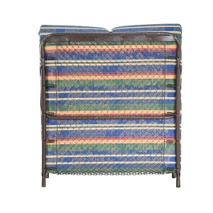 Κρεβάτι-ράντζο με μεταλλικό σκελετό πολύχρωμο 82x182