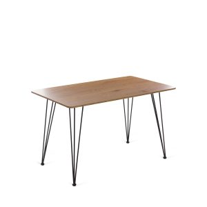 Τραπέζι Lino σε χρώμα sonoma-μαύρο - Μέταλλο 120x70x75