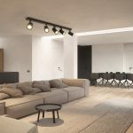 kelvo® SPOTA KLV- Κινούμενο Φωτιστικό Σποτ Οροφής για 5 Λάμπες MR16 με Ντουί GU10 AC 220-240V IP20 - Μαύρο Ματ - Μ79.5 x Π6.3 x Υ14cm