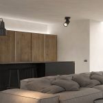 kelvo® SPOTA KLV- Κινούμενο Φωτιστικό Σποτ Οροφής για Λάμπα MR16 με Ντουί GU10 AC 220-240V IP20 - Μαύρο Ματ - Μ7 x Π6 x Υ14cm