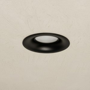 kelvo® LAMDA KLV- Χωνευτό Φωτιστικό Downlight Σποτ Μπάνιου για Λάμπα MR16 με Ντουί GU10 AC 220-240V Αδιάβροχο IP65 - Μαύρο Ματ - Μ8.5 x Π8.5 x Υ3.5cm / Q7.5cm