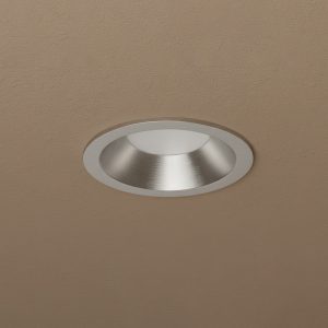 kelvo® SIGMA KLV- Χωνευτό Φωτιστικό Downlight Σποτ Μπάνιου για Λάμπα MR16 με Ντουί GU10 AC 220-240V Αδιάβροχο IP65 - Νίκελ Βούρτσας - Μ8.5 x Π8.5 x Υ4.4cm / Q7.5cm