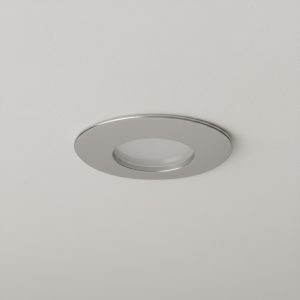 kelvo® KAPA KLV- Χωνευτό Φωτιστικό Downlight Σποτ Μπάνιου για Λάμπα MR16 με Ντουί GU10 AC 220-240V Αδιάβροχο IP65 - Νίκελ Χρώμιο - Μ8.5 x Π8.5 x Υ4.2cm / Q7.5cm
