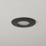 kelvo® KAPA KLV- Χωνευτό Φωτιστικό Downlight Σποτ Μπάνιου για Λάμπα MR16 με Ντουί GU10 AC 220-240V Αδιάβροχο IP65 - Μαύρο Ματ - Μ8.5 x Π8.5 x Υ4.2cm / Q7.5cm