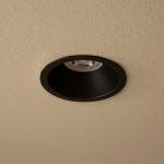 kelvo® DELTA KLV- Χωνευτό Φωτιστικό Downlight Σποτ για Λάμπα MR16 με Ντουί GU10 AC 220-240V IP20 - Μαύρο Ματ - Μ8.5 x Π8.5 x Υ3.5cm / Q7.5cm