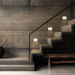 kelvo® STEPART KLV- Χωνευτό Φωτιστικό Σκαλοπατιού / Διαδρόμου LED 3W 375lm 45° AC 220-240V Αδιάβροχο IP65 Θερμό Λευκό 2700K - Lumileds SMD Chip & TÜV SÜD Driver - Λευκό Ματ - Μ11.5 x Π5.3 x Υ8.3cm / Q10.6 x 7.6cm