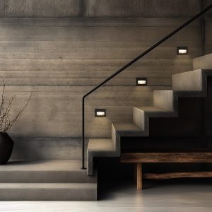 kelvo® STEPART KLV- Χωνευτό Φωτιστικό Σκαλοπατιού / Διαδρόμου LED 3W 375lm 45° AC 220-240V Αδιάβροχο IP65 Θερμό Λευκό 2700K - Lumileds SMD Chip & TÜV SÜD Driver - Μαύρο Ματ - Μ11.5 x Π5.3 x Υ8.3cm / Q10.6 x 7.6cm