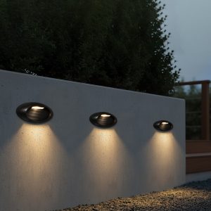 kelvo® STEPART KLV- Φωτιστικό Σκαλοπατιού / Διαδρόμου LED 3W 375lm 45° AC 220-240V Αδιάβροχο IP65 Θερμό Λευκό 2700K - Lumileds SMD Chip & TÜV SÜD Driver - Μαύρο Ματ - Μ26 x Π5.5 x Υ13cm