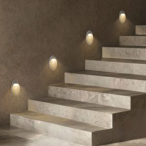 kelvo® STEPART KLV- Φωτιστικό Σκαλοπατιού / Διαδρόμου LED 3W 375lm 45° AC 220-240V Αδιάβροχο IP65 Θερμό Λευκό 2700K - Lumileds SMD Chip & TÜV SÜD Driver - Γκρι Ανθρακί Ματ - Μ13 x Π5.5 x Υ26cm