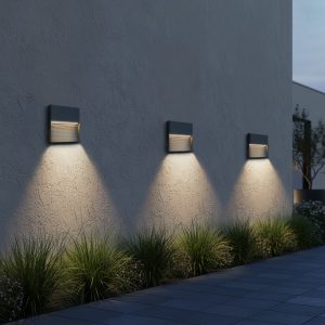 kelvo® STEPART KLV- Φωτιστικό Σκαλοπατιού / Διαδρόμου LED 4W 500lm 45° AC 220-240V Αδιάβροχο IP65 Θερμό Λευκό 2700K - Lumileds SMD Chip & TÜV SÜD Driver - Γκρι Ανθρακί Ματ - Μ15 x Π3.5 x Υ15cm