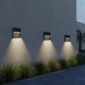 kelvo® STEPART KLV- Φωτιστικό Σκαλοπατιού / Διαδρόμου LED 4W 500lm 45° AC 220-240V Αδιάβροχο IP65 Θερμό Λευκό 2700K - Lumileds SMD Chip & TÜV SÜD Driver - Μαύρο Ματ - Μ15 x Π3.5 x Υ15cm