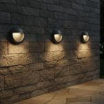 kelvo® STEPART KLV- Φωτιστικό Σκαλοπατιού / Διαδρόμου LED 3W 375lm 45° AC 220-240V Αδιάβροχο IP65 Θερμό Λευκό 2700K - Lumileds SMD Chip & TÜV SÜD Driver - Γκρι Ανθρακί Ματ - Μ16 x Π8 x Υ16cm