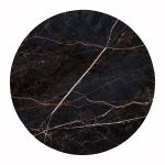 ΕΠΙΦΑΝΕΙΑ ΤΡΑΠΕΖΙΟΥ HPL ΣΤΡΟΓΓΥΛΗ BLACK MARBLE Φ120εκ.