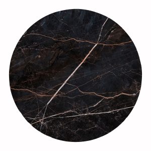 ΕΠΙΦΑΝΕΙΑ ΤΡΑΠΕΖΙΟΥ HPL ΣΤΡΟΓΓΥΛΗ BLACK MARBLE Φ120εκ.