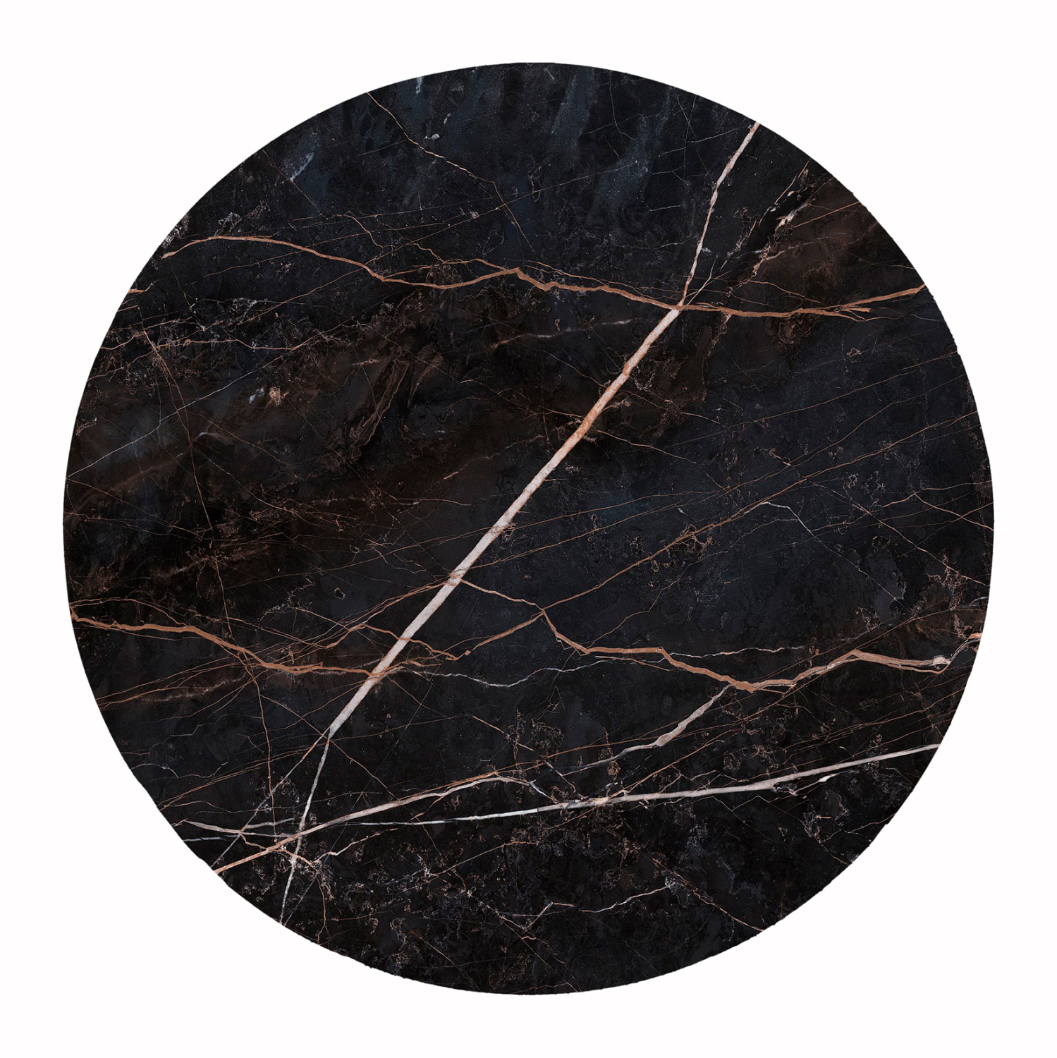 ΕΠΙΦΑΝΕΙΑ ΤΡΑΠΕΖΙΟΥ HPL ΣΤΡΟΓΓΥΛΗ BLACK MARBLE Φ120εκ.