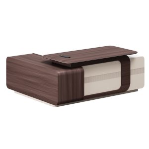 ΓΡΑΦΕΙΟ ΔΕΞΙΑ ΓΩΝΙΑ ΣΕΙΡΑ PRESIDENT ΜΕΛΑΜΙΝΗ ΣΕ ΚΑΡΥΔΙ-ΜΠΕΖ 200x160x76Υεκ