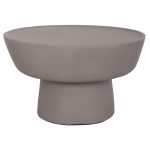 ΤΡΑΠΕΖΙ ΣΑΛΟΝΙΟΥ PIRSON FIBER CEMENT ΣΕ ΓΚΡΙ Φ60x36Υεκ