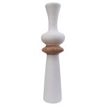 ΔΙΑΚΟΣΜΗΤΙΚΟ ΒΑΖΟ ΔΑΠΕΔΟΥ NEBULA CEMENT ΛΕΥΚΟ--ΞΥΛΟ ΤΕΑΚ Φ45x172Υεκ