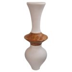 ΔΙΑΚΟΣΜΗΤΙΚΟ ΒΑΖΟ ΔΑΠΕΔΟΥ NEBULA CEMENT ΛΕΥΚΟ--ΞΥΛΟ ΤΕΑΚ Φ45x120Υεκ