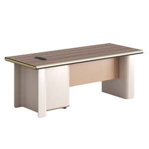 ΓΡΑΦΕΙΟ ΣΕΙΡΑ SUPERON ΜΕΛΑΜΙΝΗ ΦΥΣΙΚΟ-ΜΠΕΖ 200x85x75Υεκ.