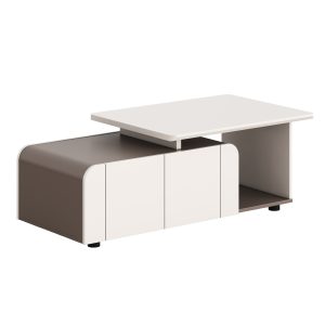 ΝΤΟΥΛΑΠΙ ΓΡΑΦΕΙΟΥ ΣΕΙΡΑ NEWLINE ΜΕΛΑΜΙΝΗ ΣΕ ΚΡΕΜ-ΑΝΟΙΧΤΟ ΚΑΦΕ 120x60x42Υεκ