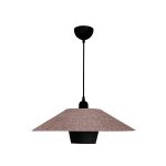 STORM Μοντέρνο Κρεμαστό Φωτιστικό Οροφής με Ντουί Μαύρο