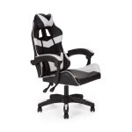 Καρέκλα γραφείου gaming William PU - Μαύρο-Λευκό 60x59x108/118