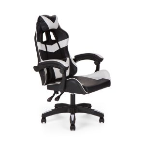 Καρέκλα γραφείου gaming William PU - Μαύρο-Λευκό 60x59x108/118