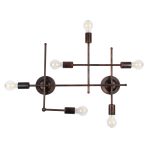 PIPING Vintage Επιτοίχιο Φωτιστικό Πολύφωτο Χάλκινο Μέταλλο